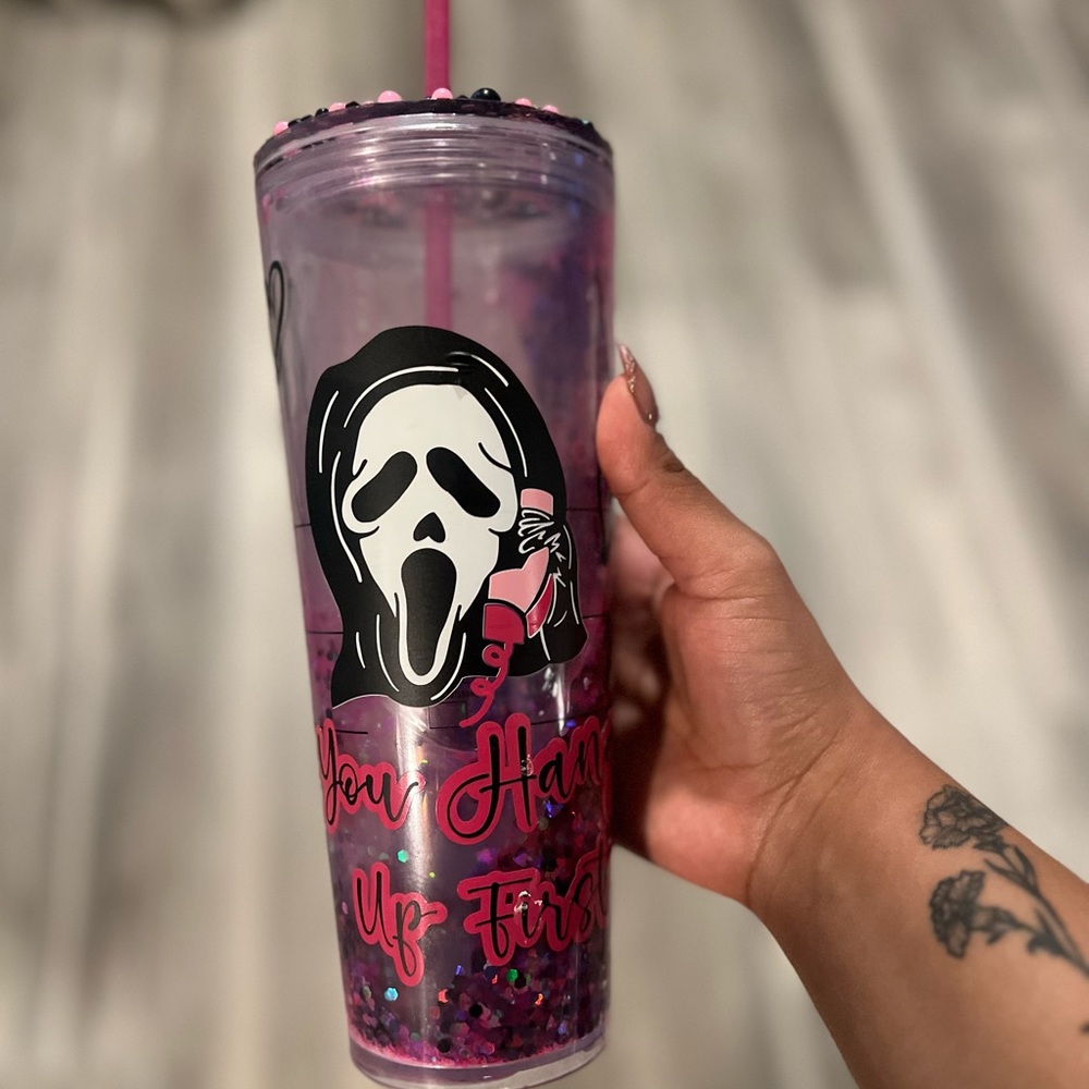 Starbucks Tumbler Custom Halloween Scream Theme